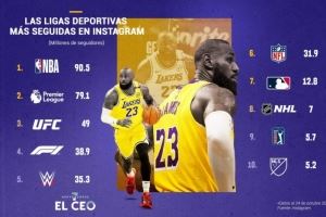 各大体育联盟粉丝排行!NBA第一 英超第二!UFC与WWE也深受喜爱